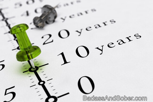 Ten Years Duration longevity and alcohol