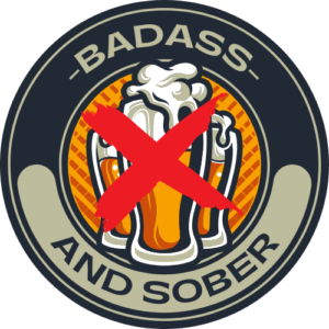 The Badass and sober experiment logo